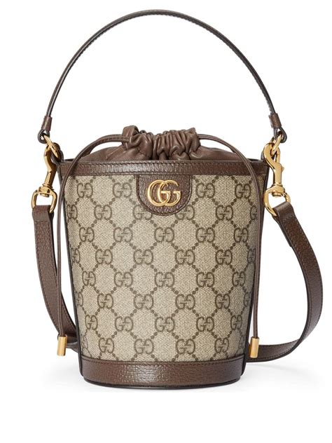 gucci bucket bag brown|gucci blondie mini bucket bag.